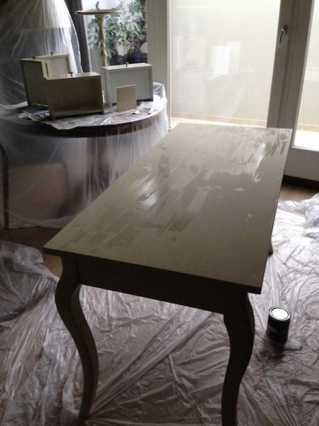 verniciatura con venici per legno Farrow Ball